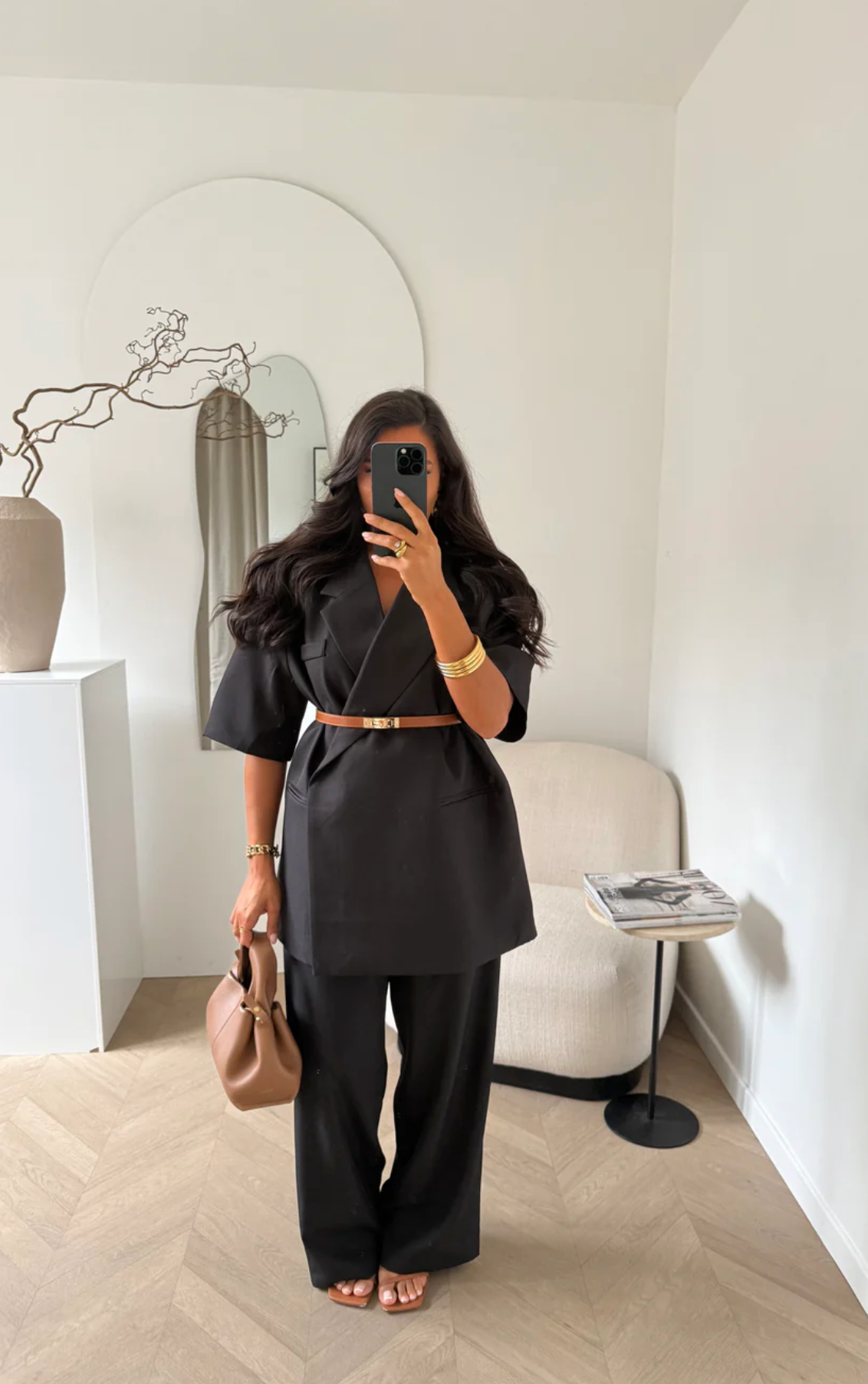 SIENNA Short Sleeve Oversized Blazer