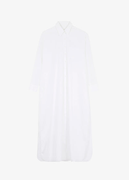 Oversized Slit Shirt Dress